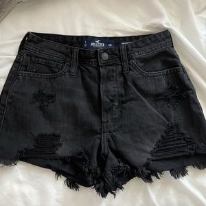 Hollister Black High Waisted Shorts